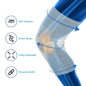 SPINECARE™ ORTHO KNEE CURE| – PAIN RELIEF BAMBOO COMPRESSION KNEE SLEEVES (DOCTOR'S CHOICE) BUY 1 GET 1 FREE- (PACK OF 2)